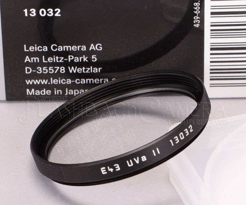 Leica ライカ UVa II フィルター E43 ブラック 13032 ズミルックス等に