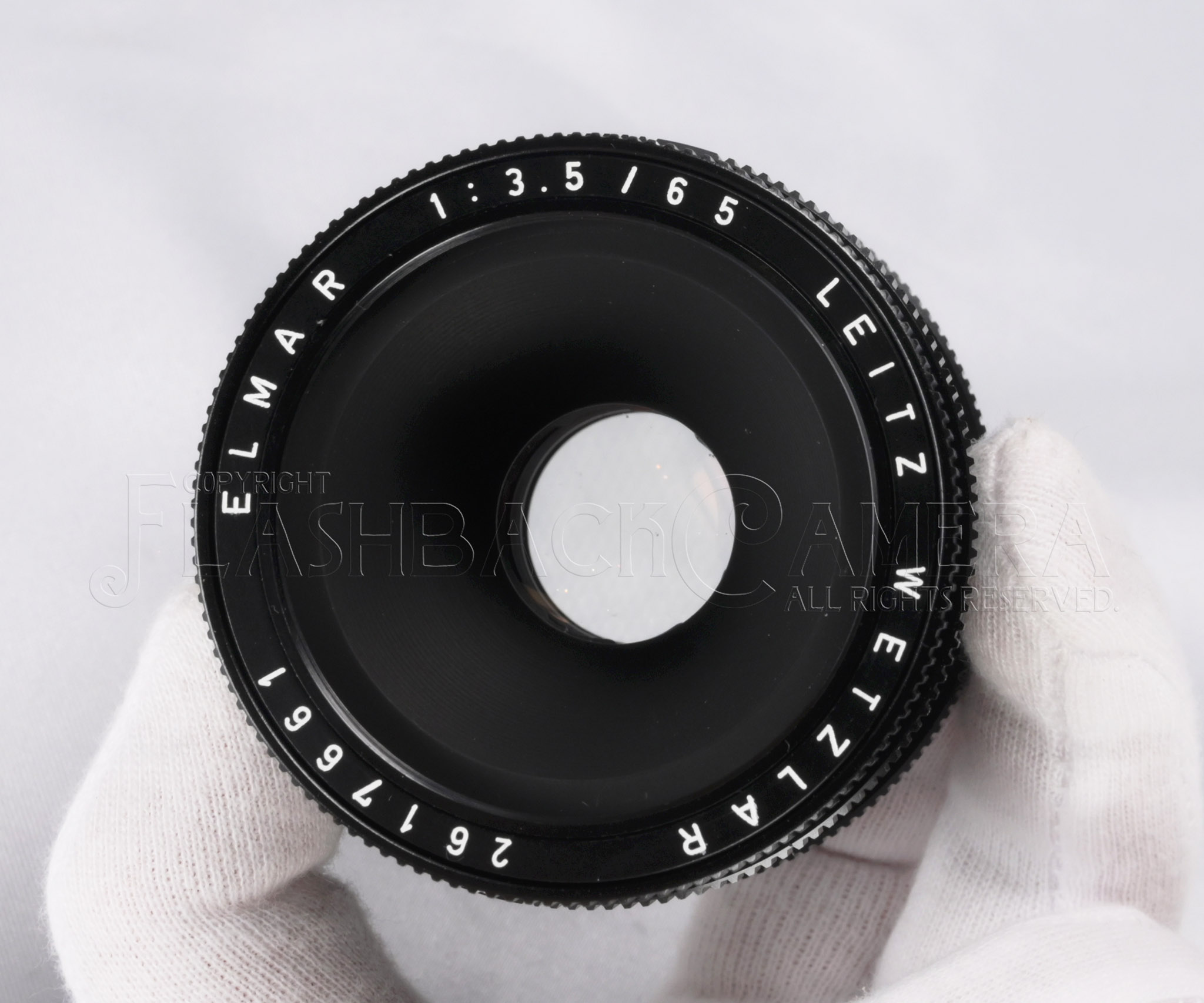 CLA'd * Leitz Elmar 65mm f3.5 + 16464 Black 2nd Visoflex f. Leica