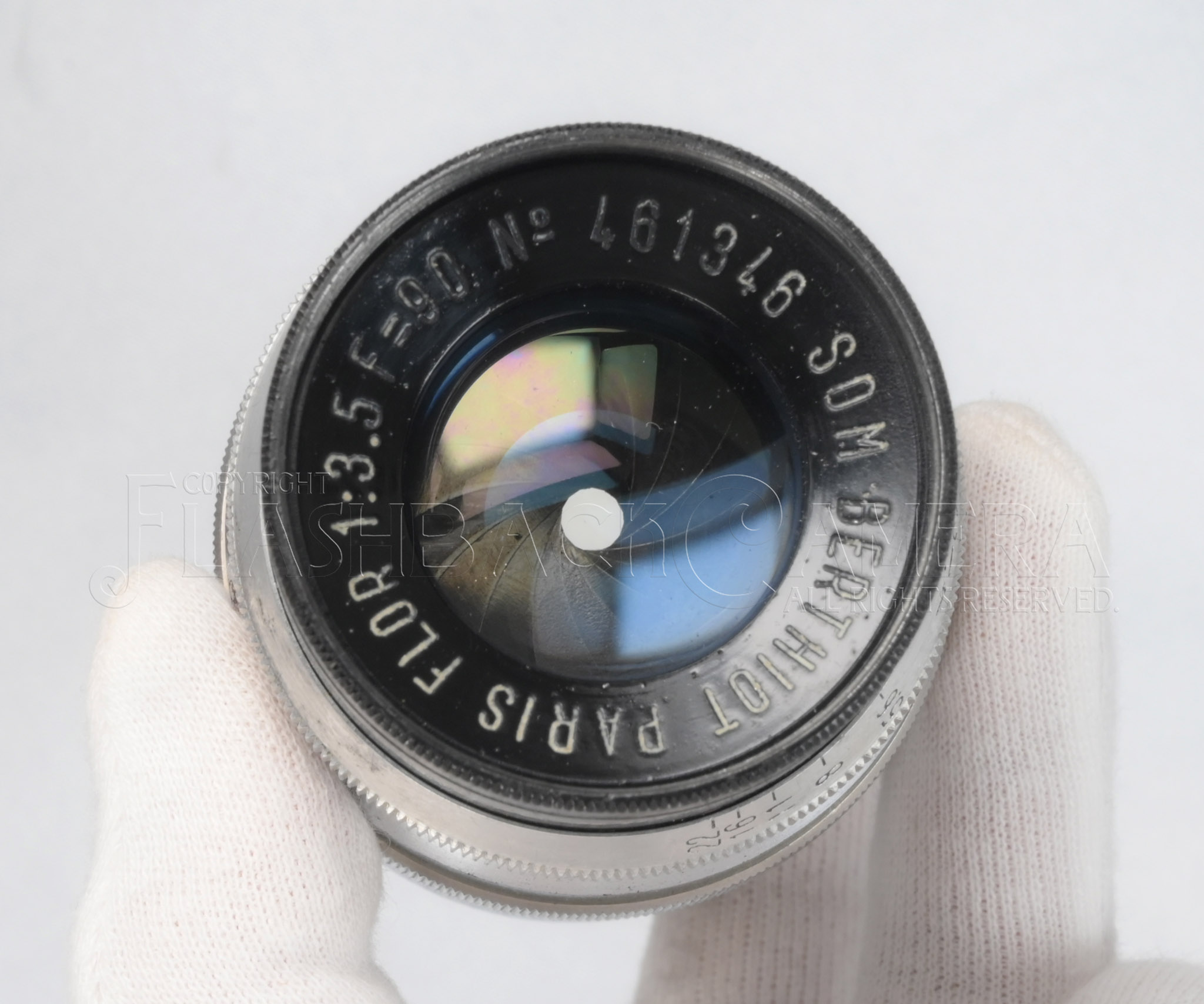 r*1様 319 希少Som Berthiot Flor F/3.5 90mm RARE * SOM Berthiot Flor 90mm f3.5 Original for Leica LTM w