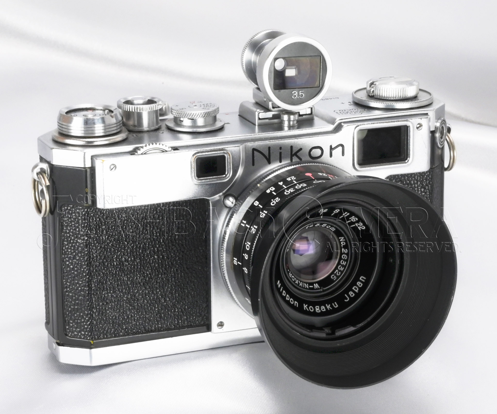 RARE * NIkon Lens Hood for W-Nikkor 35mm f2.5 Snap-on Nippon