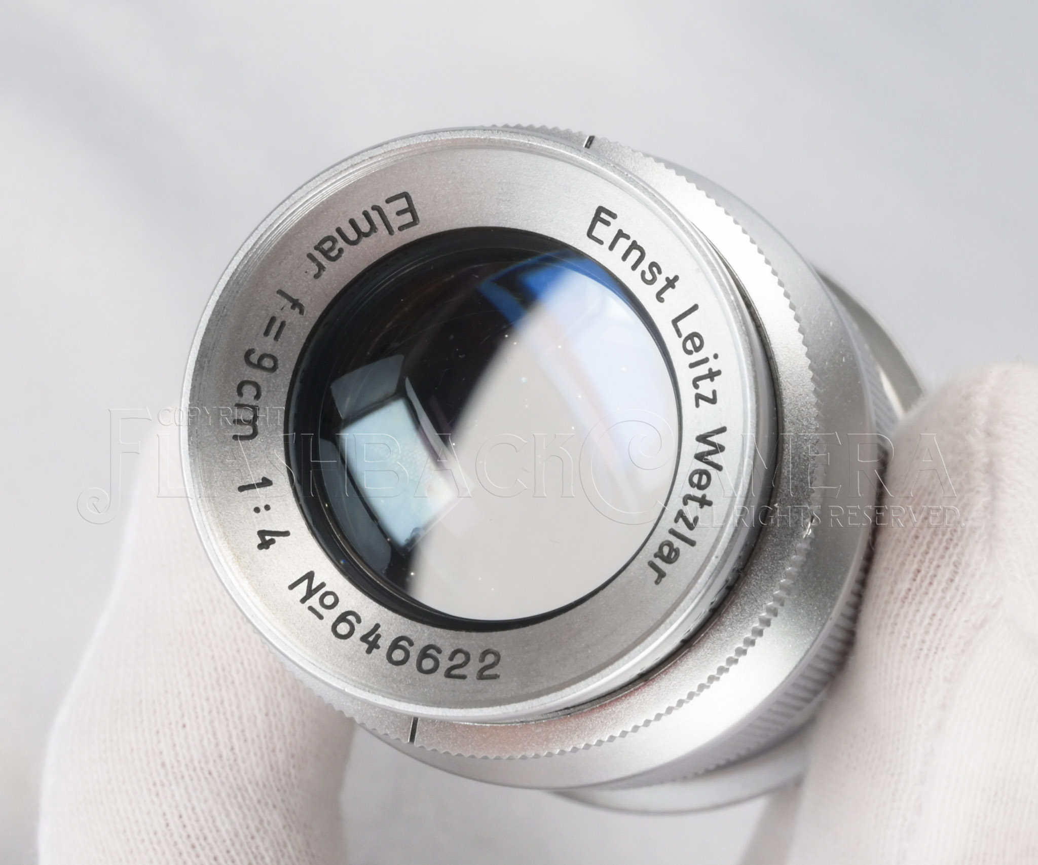Elmar 90mm f4 All Chrome オールクローム 稀少品 RARE * Elmar 90mm f4 ALL CHROME f. Leica LTM Beautiful Good