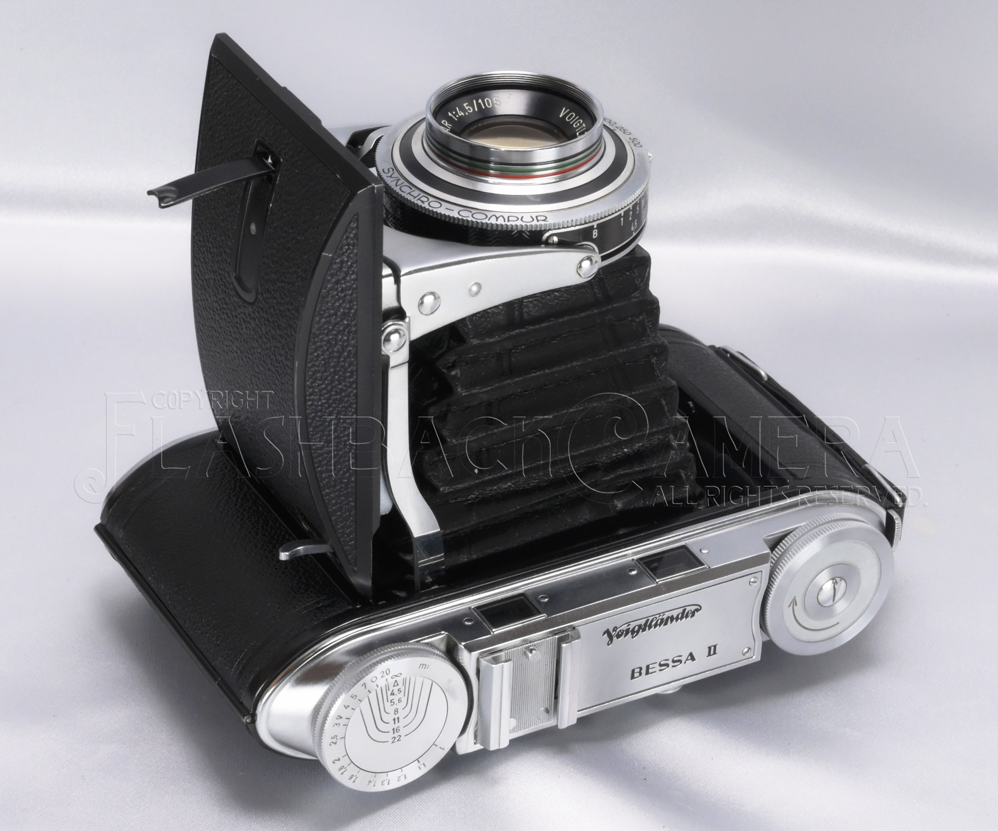 CLEAN* Voigtländer Bessa II w Apo-Lanthar 105mm f4.5 6×9 folding