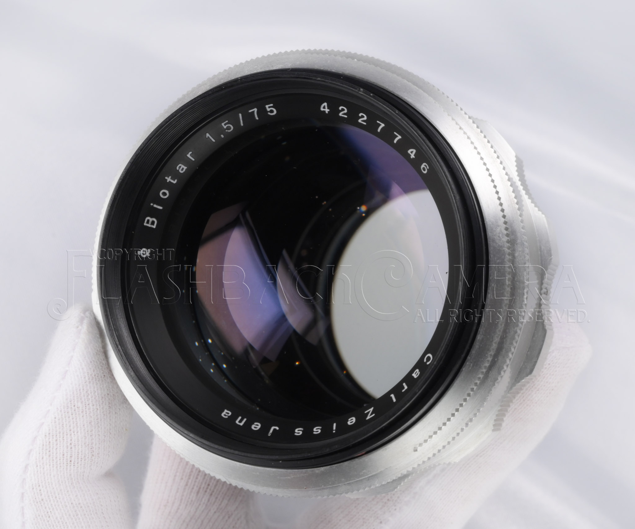 Clean * Carl Zeiss Jena Biotar 75mm f1.5 for Exakta Coated