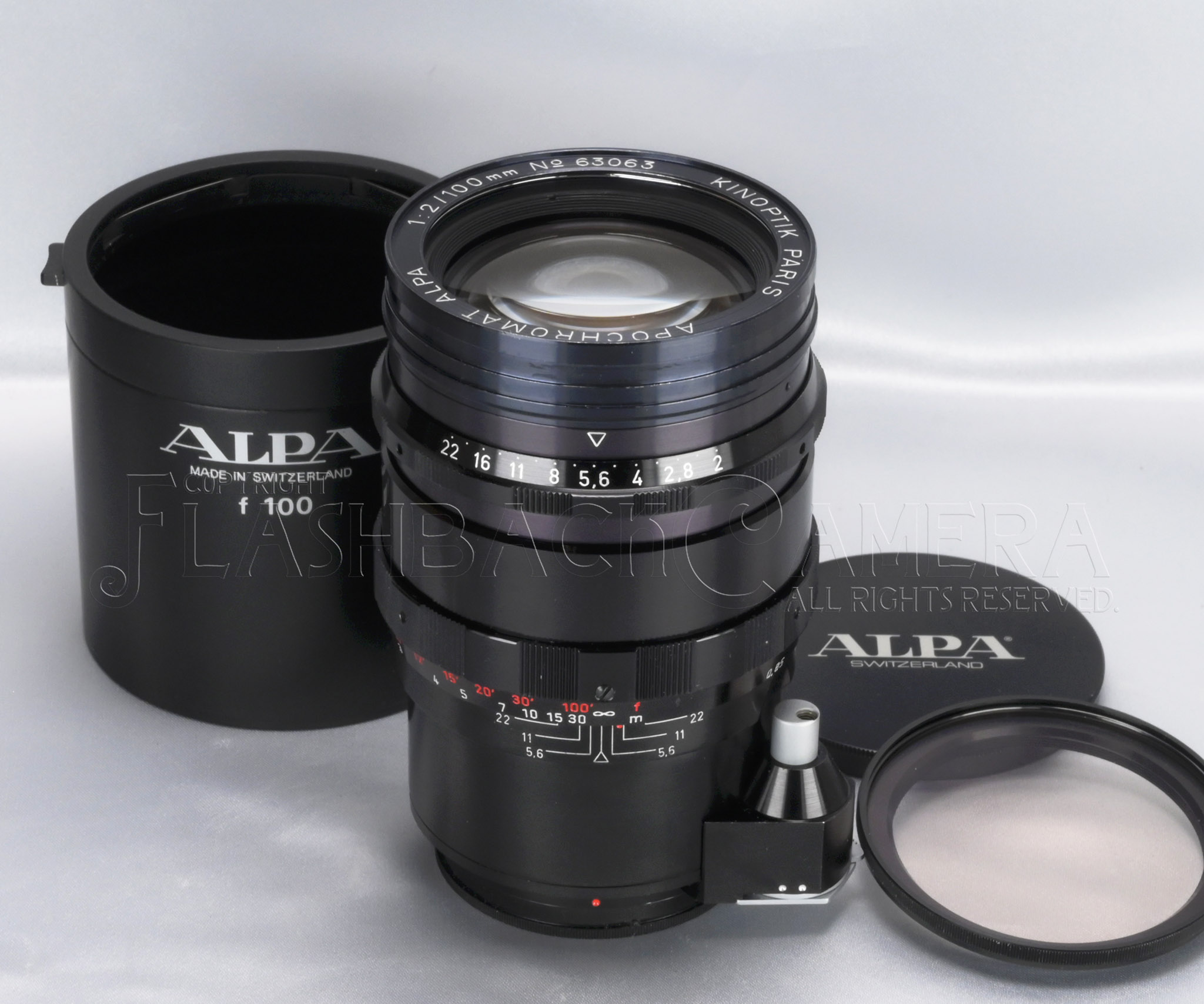 レンズ(単焦点) ALPA KINOPTIK PARIS APOCHROMAT 100mm f2 Ex+ ALPA Kinoptik Paris Achromat 100mm f/2 Cine Lens w/Hood | eBay