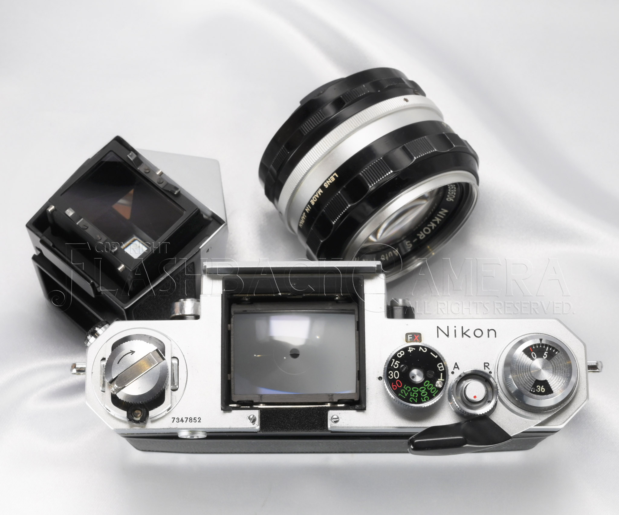 RARE * Nikon New F + Action Finder + Nikkor 50mm f1.4 * Good to